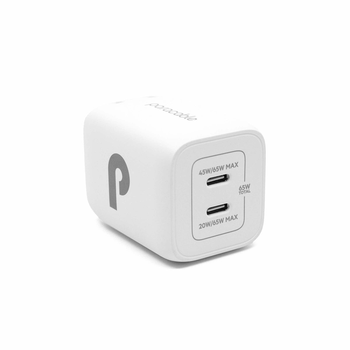 Eco Chargeur mural double USB-C Power Delivery 65W